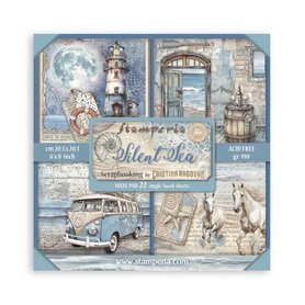 Stamperia Silent Sea 20x20 cm Paper Pack Maxi 