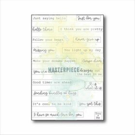 Masterpiece Clear Stempelset - Label Quotes 
