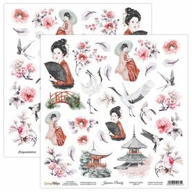 ScrapBoys Japanese Beauty paper cut out elements