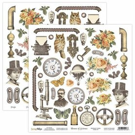 ScrapBoys House of Science paper cut out elements 
