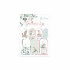 Piatek13 - Paper die cut garland Birdhouse 15St 