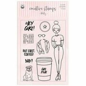 Piatek13 - Clear stamp set Polly 