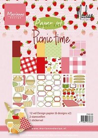 Marianne Design Paperset Picnic time by Marleen PK9189 A5 