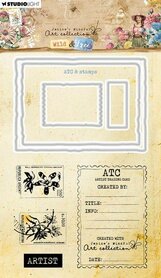 Studio Light Stamp & Cutting Die ATC & stamps Wild & Free nr.82 