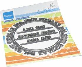 Marianne Design Craftable Kaartje voor jou cirkel by Marleen (NL) CR1635