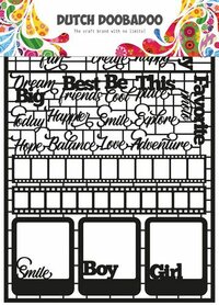 Dutch Doobadoo Dutch Paper Art Teksten A5 (Eng) 