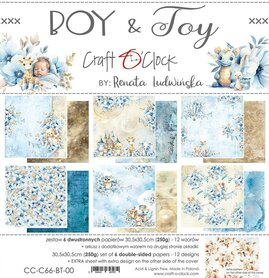 Craft O Clock Paper Collection Set 30,5x30,5cm Boy & Toy 30,5x30,5 cm 
