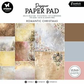 Studio Light Design Paper Pad Romantic Christmas Essentials nr.197 