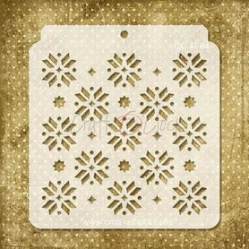 Craft O'Clock Stencil 04, Sneeuw Sterren