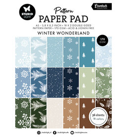 Studio Light Pattern Paper Pad Winter wonderland Essentials nr.343