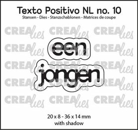 Crealies Texto Positivo een jongen - NL 
