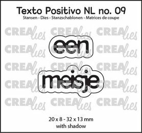 Crealies Texto Positivo een meisje - NL 