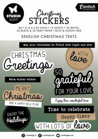 Studio Light Sticker Pad English Christmas texts Essent. nr.21 
