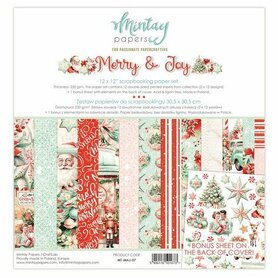 Mintay 30,5x30,5 cm Paper Set - Merry & Joy 