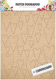 Dutch Doobadoo Dutch Cardboard art harten A5 