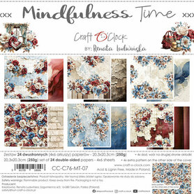 Craft O Clock Paper Pack 20x20 cm Mindfullness Time