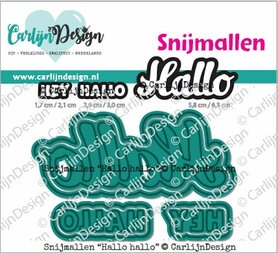 CarlijnDesign snijmallen Hallo hallo