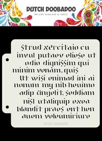 Dutch Doobadoo Dutch Mask Art Script 470.715.152