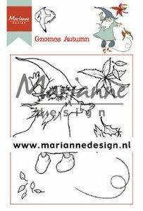 Marianne Design Clear Stamp Hetty‘s Gnomes herfst HT1647