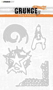 Studio Light Embossing Die Cut Stencil Grunge Coll. nr 151