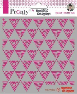 Pronty Mask Triangles pattern 15x15 by Jolanda