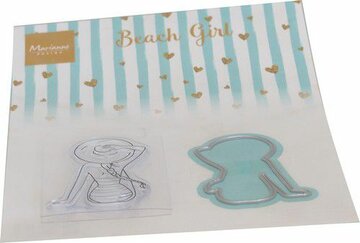 Marianne Design Clear Stamp & die set Beach girl CS1099 