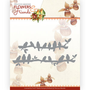 Dies - Precious Marieke - Flowers and Friends - Birds in a Row
