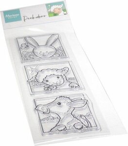 Marianne Design Clear Stamp Hetty‘s Peek-a-boo Lente dieren CS1115
