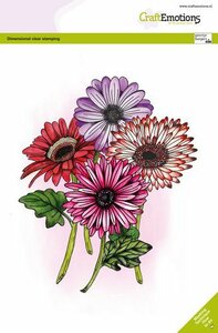 CraftEmotions clearstamps A5 - Gerbera 1 GB Dimensional stamp 