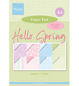 Marianne Design Paper Pad A4 Hello Spring PK9199