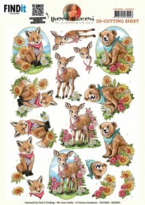 3D Cutting Sheet - Yvonne Creations - Cute Animals