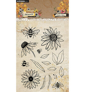 Studio Light Clear Stamp Floral Bits Sweet Bee Memories nr.794