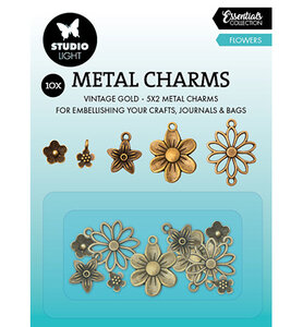 Studio Light Metal Charms Flowers Consumables nr.01