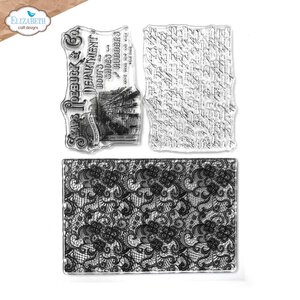 Elizabeth Craft Designs Mr. & Mrs. Stamps Laced Stamp 