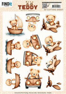 3D Cutting Sheet - Berries Beauties - Teddy - Transport