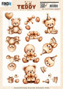 3D Cutting Sheet - Berries Beauties - Teddy - Present