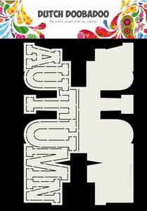 Dutch Doobadoo Card Art Autumn tekst (Eng) A4