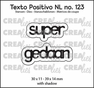 Crealies Texto Positivo super gedaan - NL 