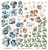 Art Alchemy Double-sided paper 30,5 30,5 cm Sea Stories – extras to cut