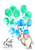 CraftEmotions Mask stencil ballonnen A6 Carla Creaties