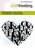 CraftEmotions clearstamps 6x7cm - Hart vol tekst love