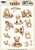3D Push out Sheet - Berries Beauties - Teddy - Clouds